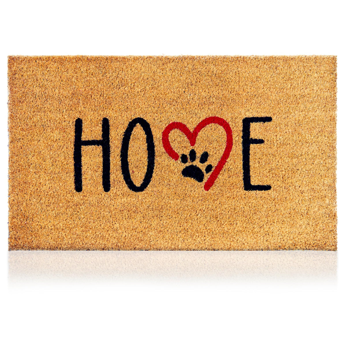 AMARU DOOR MATS dog-footprints 17x29 mat captures dirt at entryways