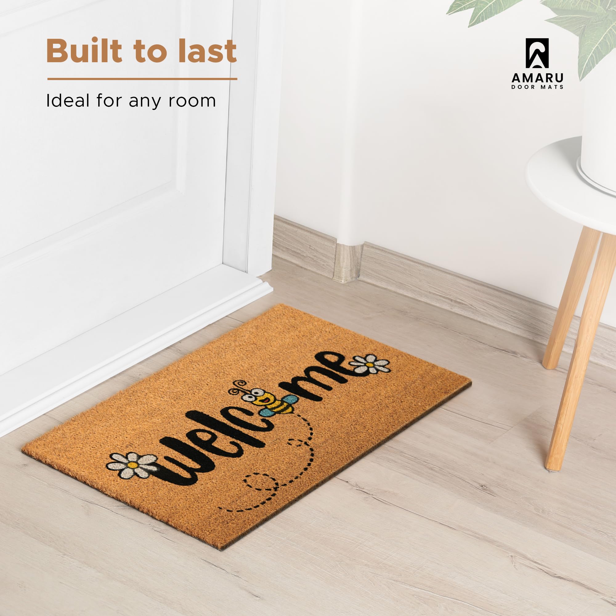 AMARU DOOR MATS Bee dirt control traps debris at the doorway.