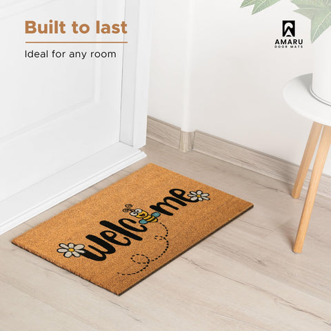 AMARU DOOR MATS Bee dirt control traps debris at the doorway.