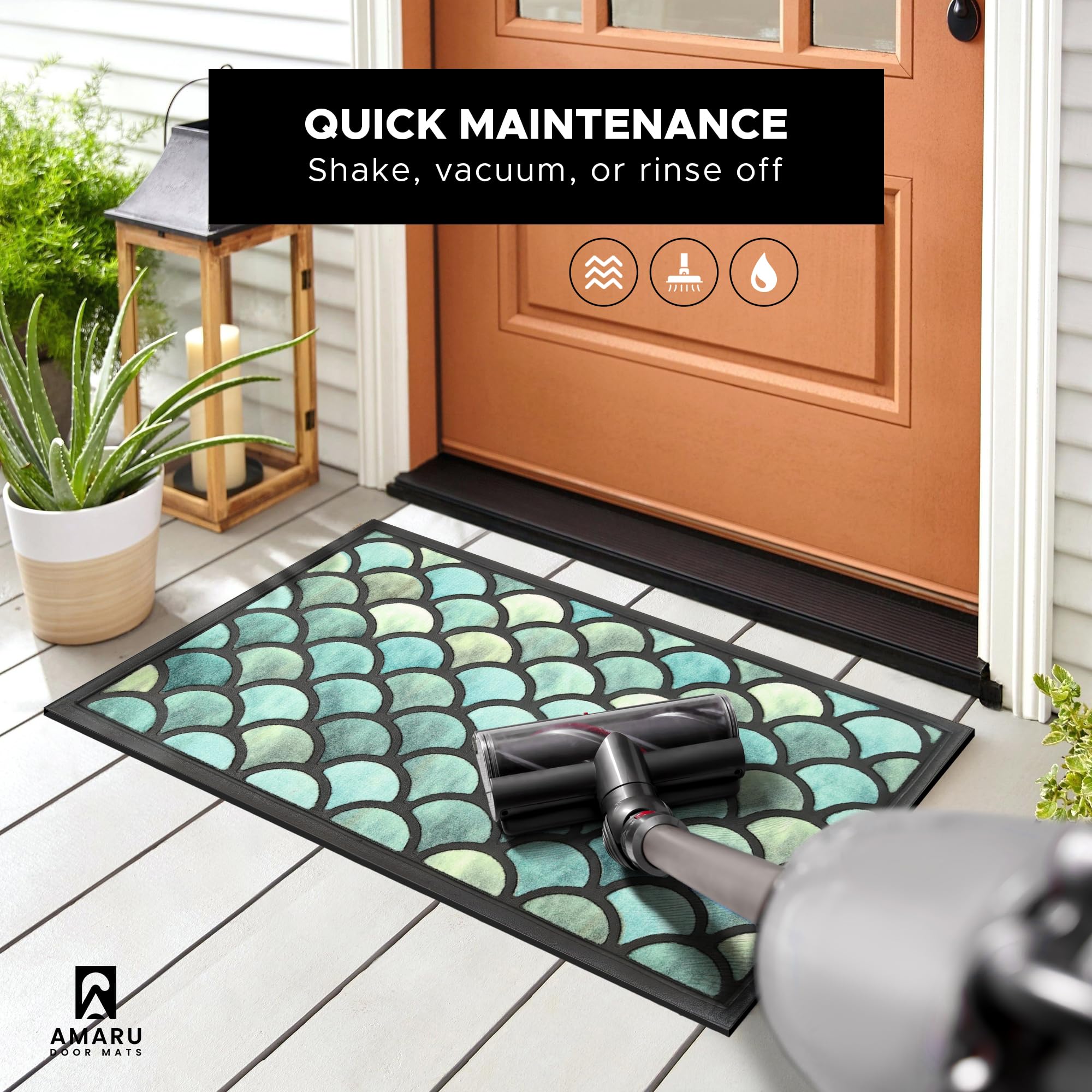 AMARU DOOR MATS available in multiple colorways to match decor