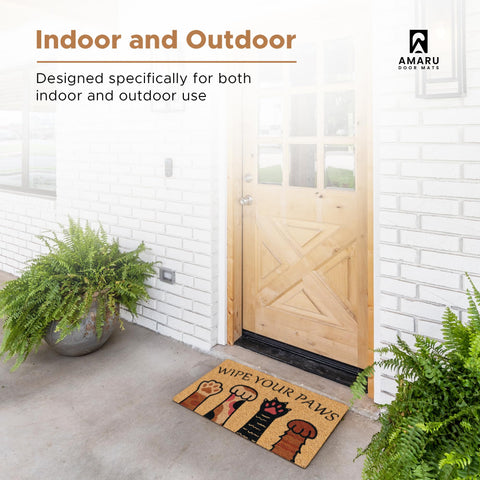 AMARU DOOR MATS dirt-blocking design keeps interiors cleaner after outdoor traffic.