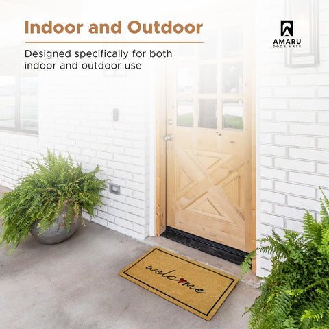 AMARU DOOR MATS entryway display showing standard 17x29 size.
