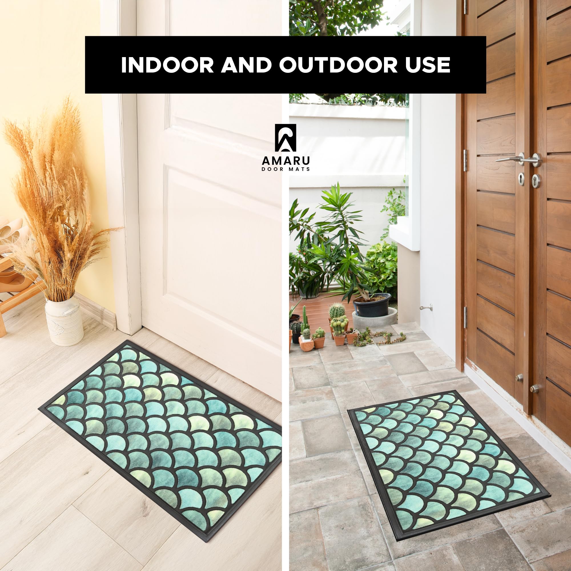 AMARU DOOR MATS outdoor indoor entryway view showcasing year-round versatility