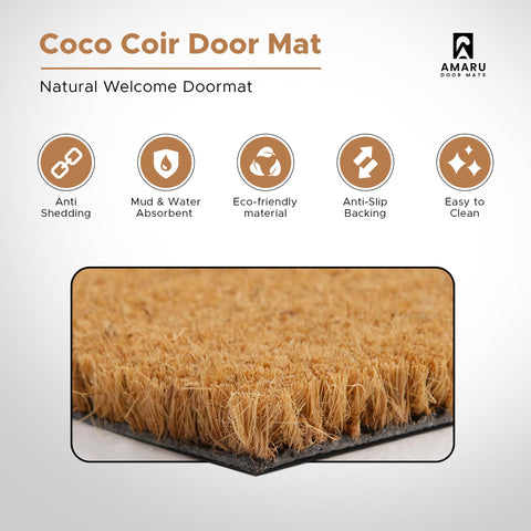 AMARU DOOR MATS porch entryway view fits standard doorways