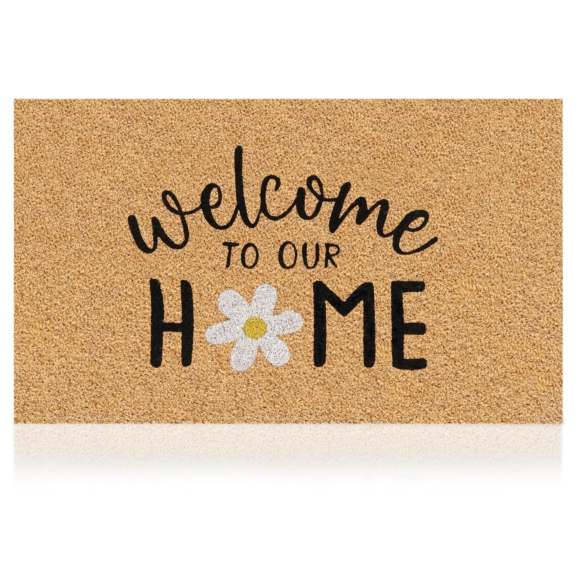 AMARU DOOR MATS coir surface texture for a stylish entryway.