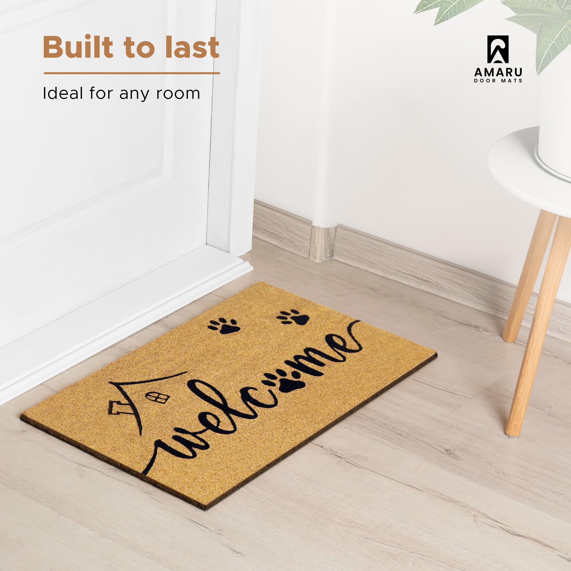 AMARU DOOR MATS Welcome Paws gift idea for housewarmings