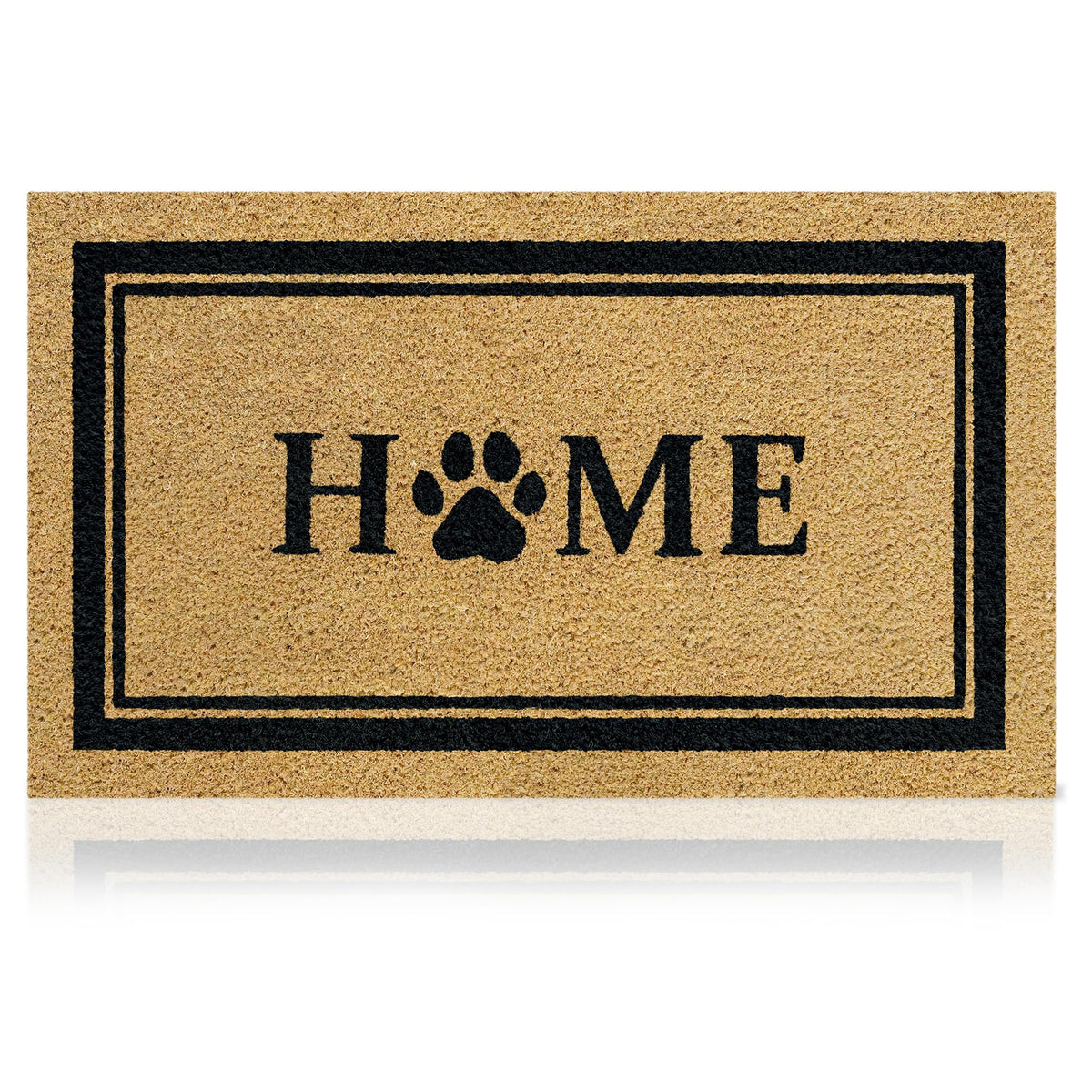 AMARU DOOR MATS Home Dog Classic front door mat greets guests with natural style
