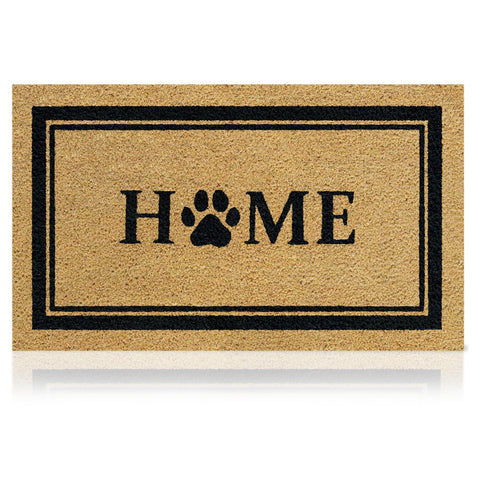 AMARU DOOR MATS Home Dog Classic front door mat greets guests with natural style