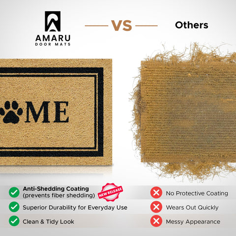 AMARU DOOR MATS Home Dog Classic non-slip backing keeps mat in place