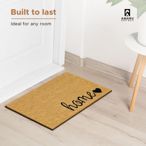AMARU DOOR MATS Home Love gift idea mat suits housewarmings or birthdays.