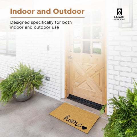AMARU DOOR MATS Home Love porch safety mat offers secure footing for outdoor thresholds.