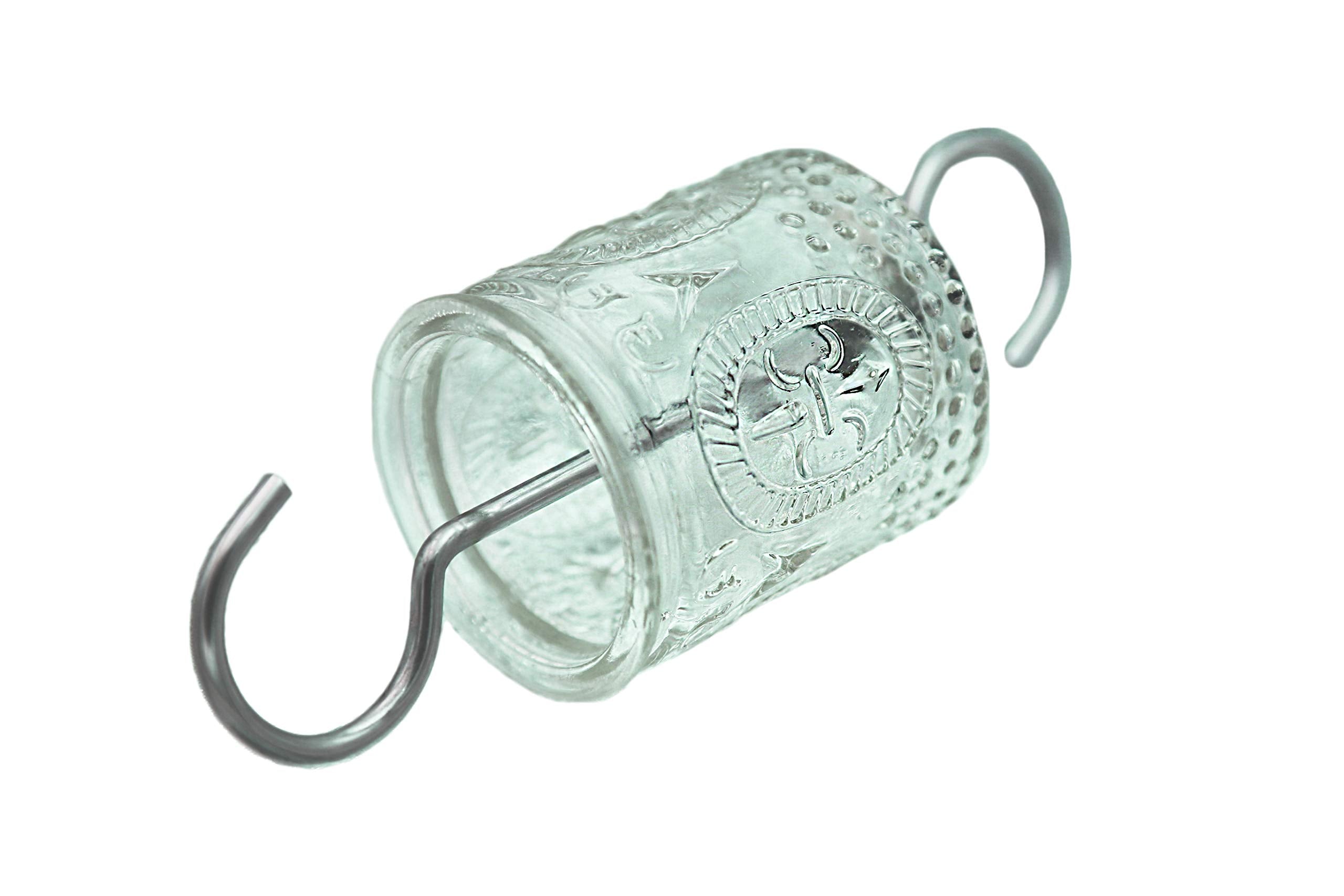 AMAURAS ant moat with thick stainless steel hook for secure hanging.