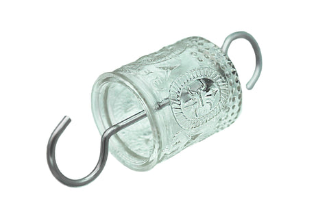 AMAURAS ant moat with thick stainless steel hook for secure hanging.