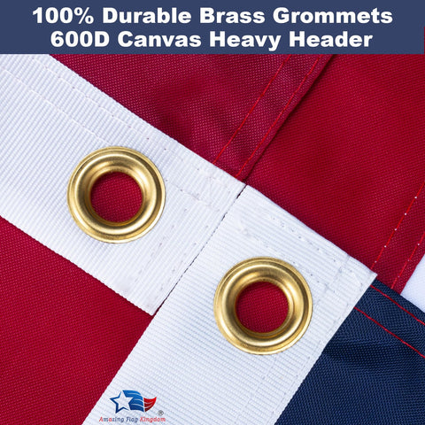 Amazing Flag Kingdom flag featuring sewn stripes and durable seams