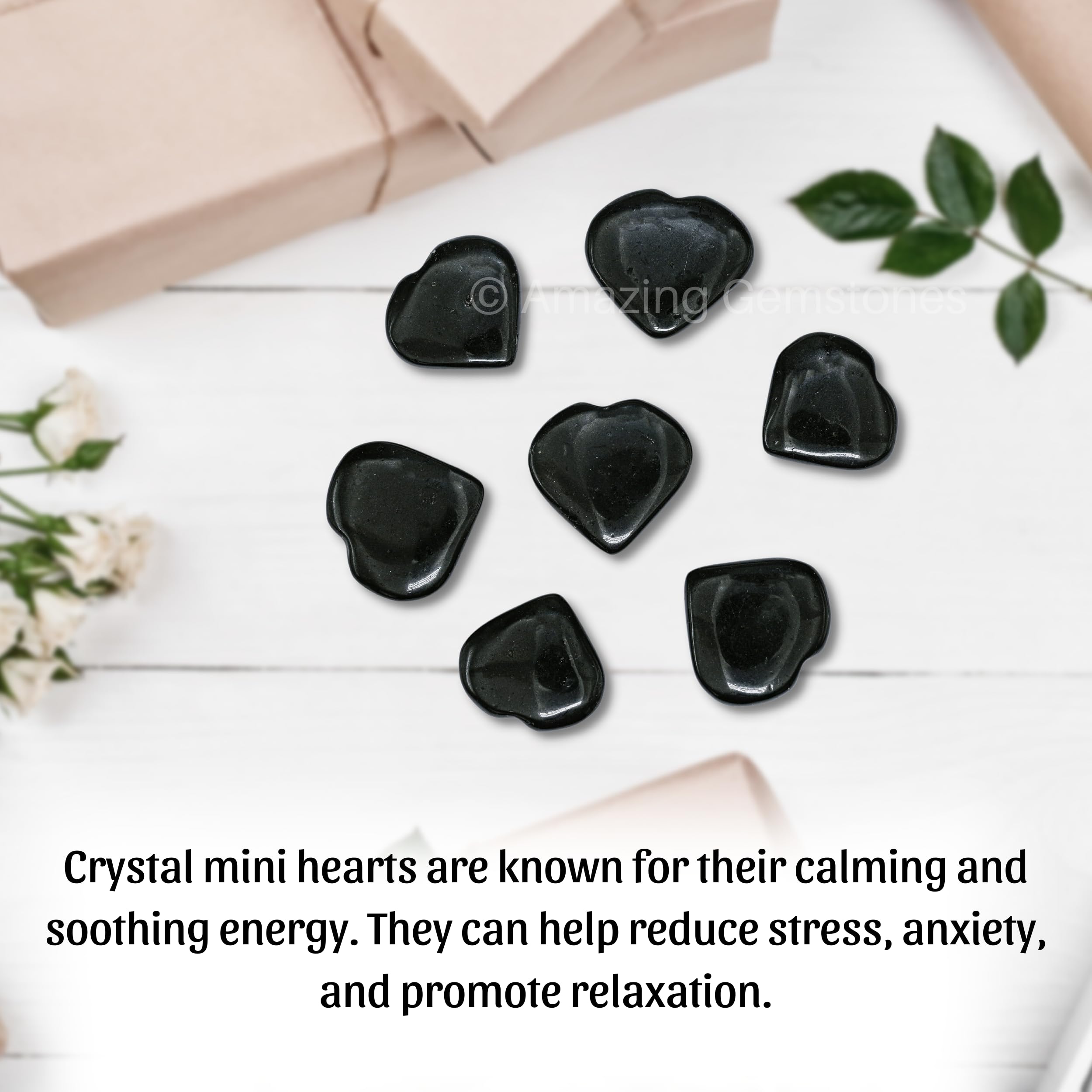 Amazing Gemstone certificate of authenticity with natural tourmaline hearts.