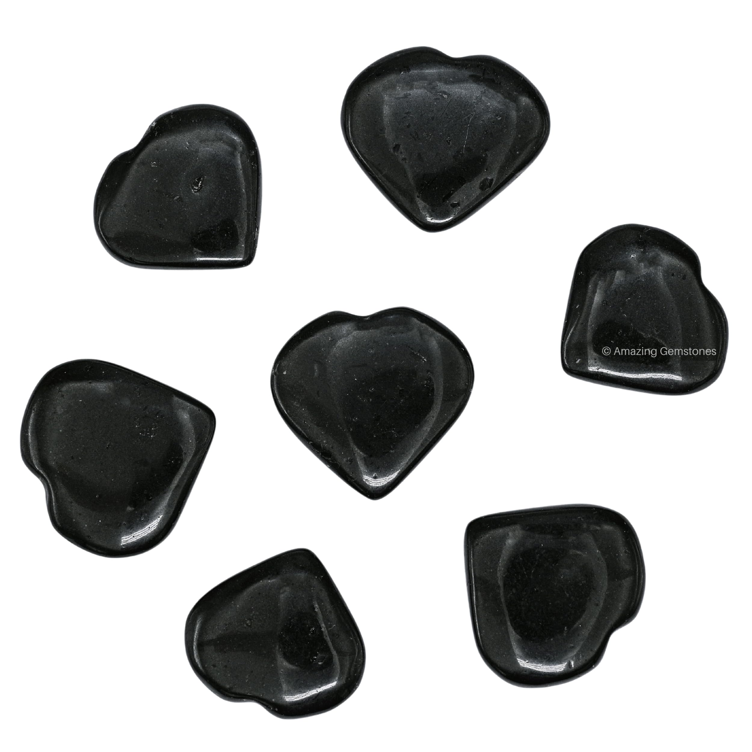 Amazing Gemstone heart crystals for DIY crafts and projects.