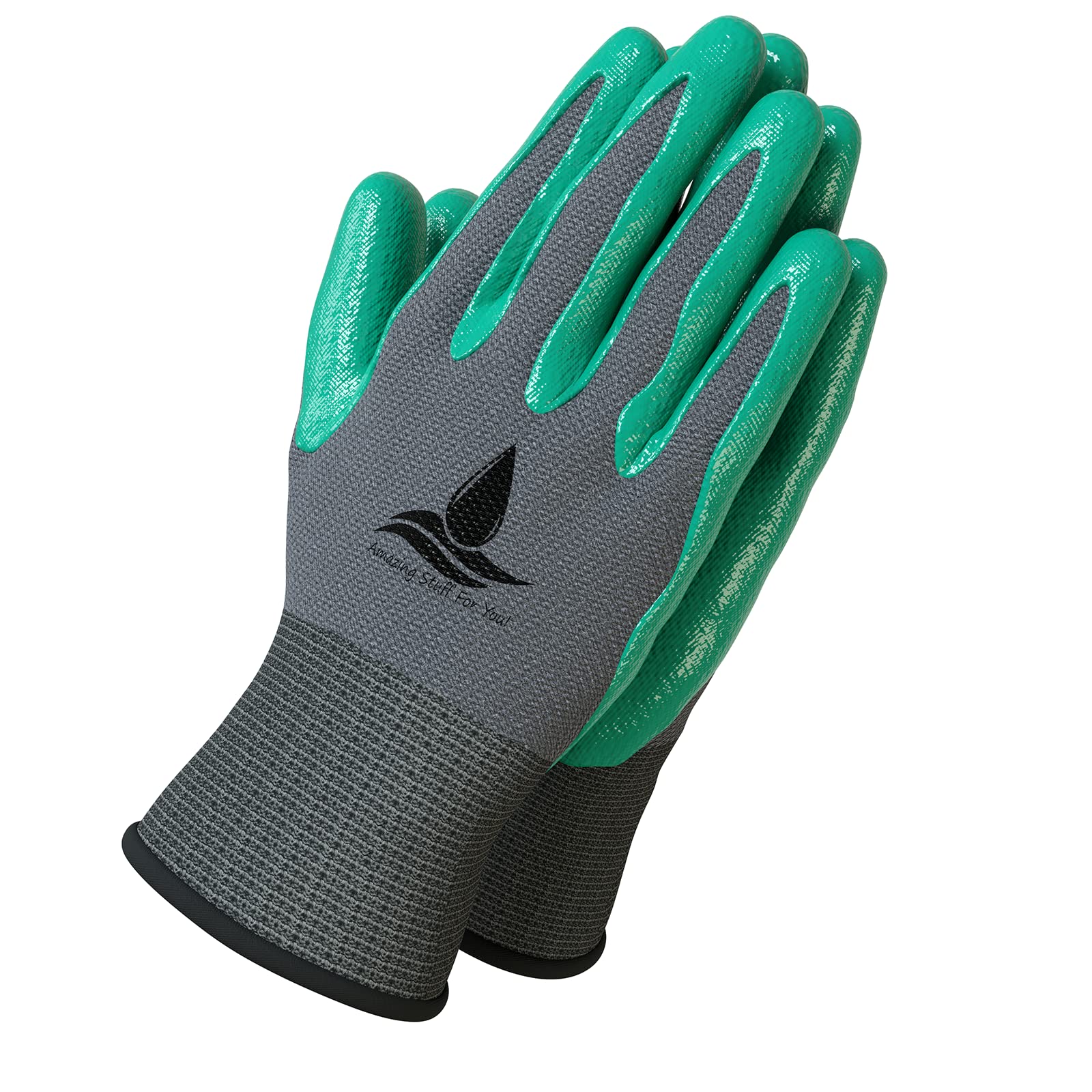 Amazing Stuff For You garden gloves with grippy coating for secure tool handling.