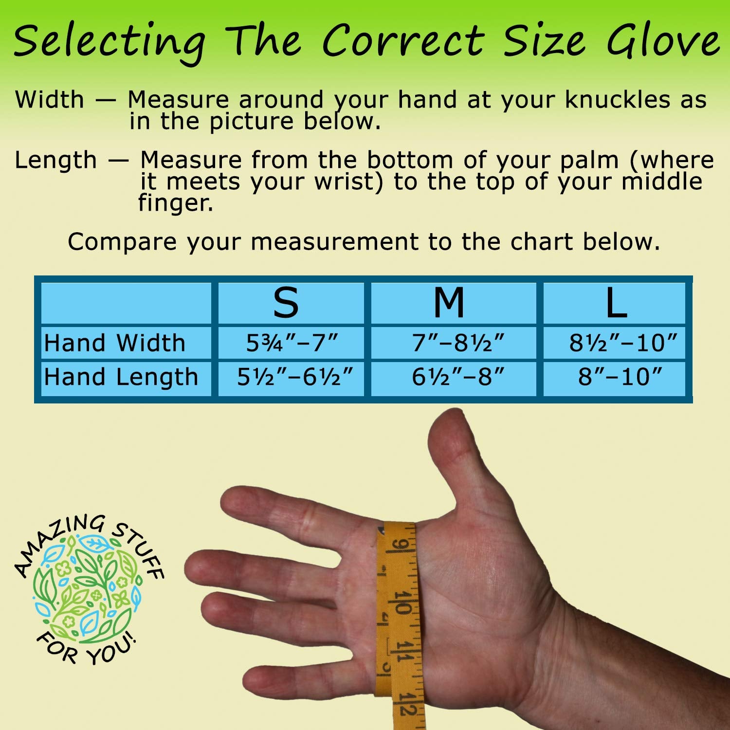 Amazing Stuff For You garden gloves stitch detail highlighting durable seams and reinforced palms.