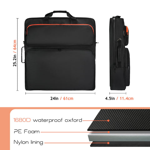 Amazing Fair 1680D fabric for tear resistance and waterproof protection.
