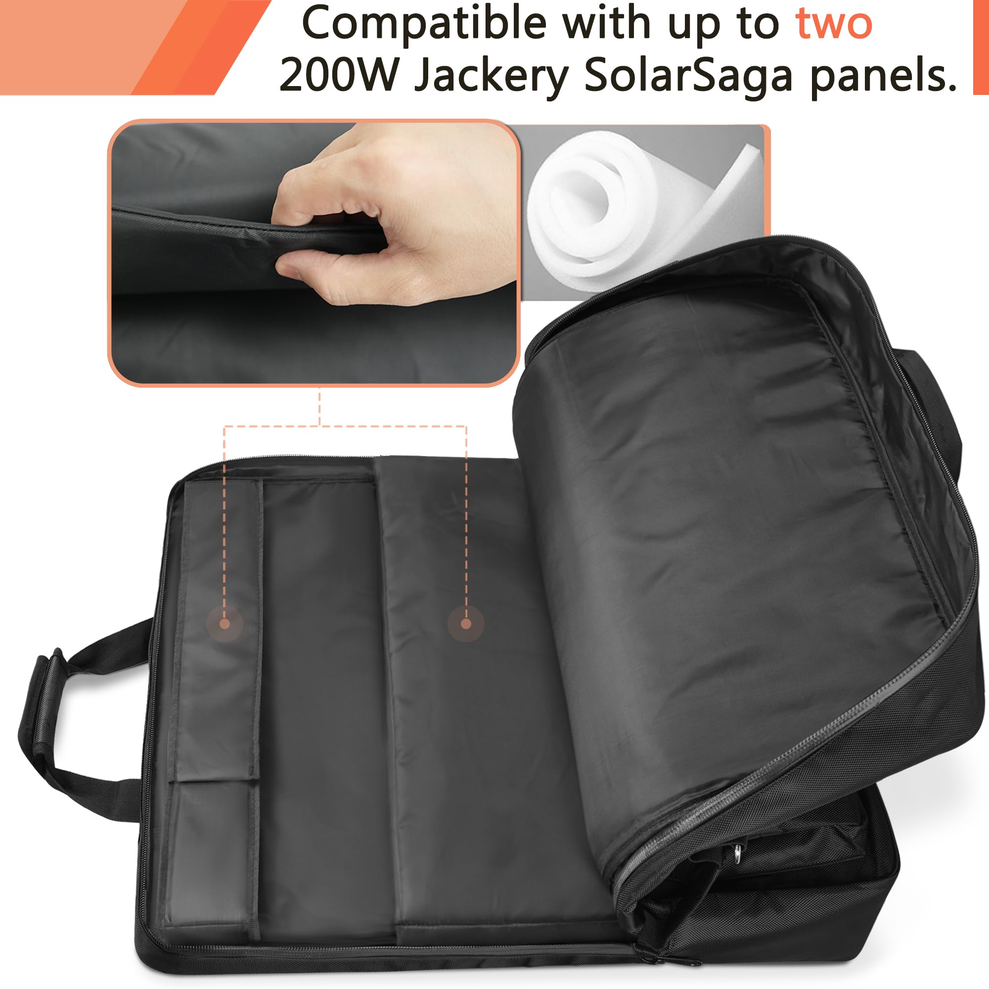 Amazing Fair bag anti-collision divider prevents panel scratches during transport.