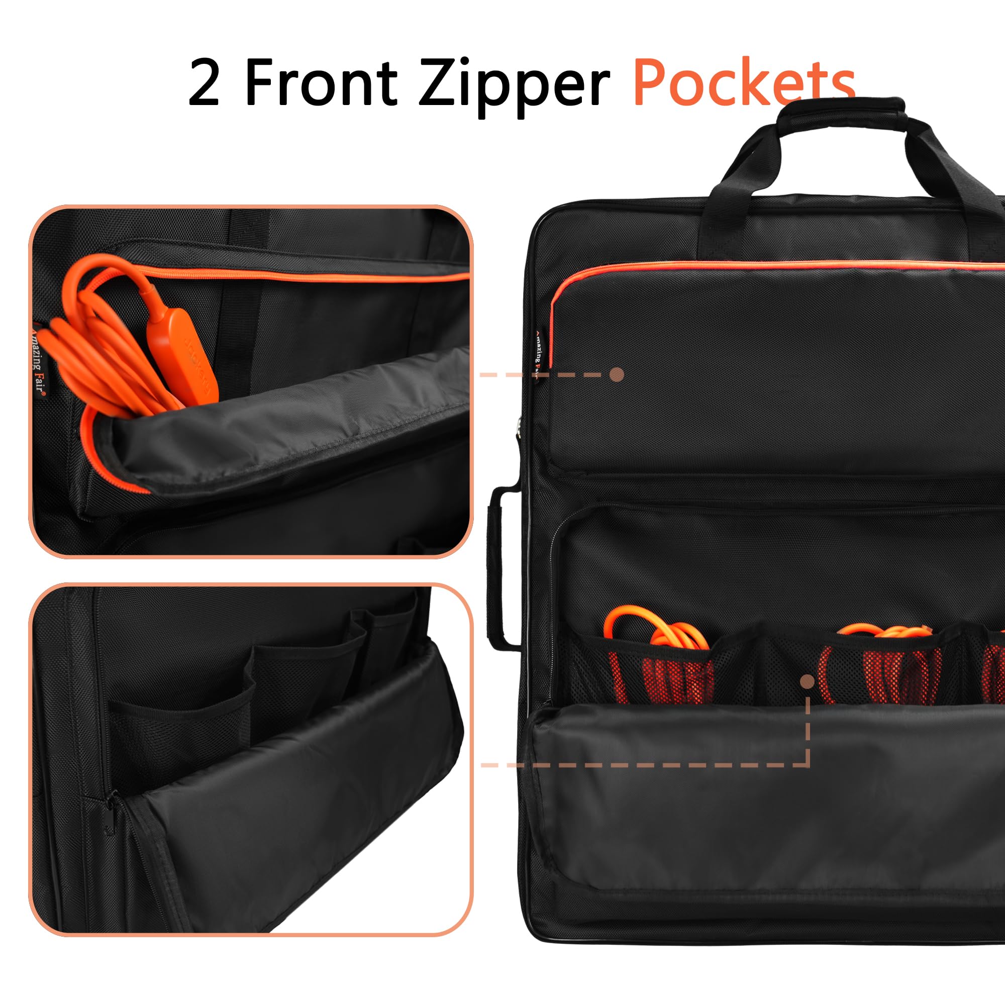 Amazing Fair dual handles provide quick, comfortable short carries.