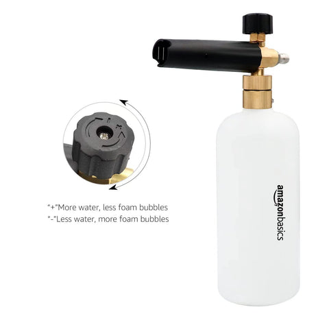 Amazon Basics adjustable nozzle lets you tailor foam spray.