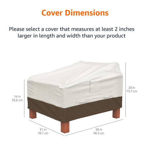 Amazon Basics beige-tan fabric texture for outdoor protection