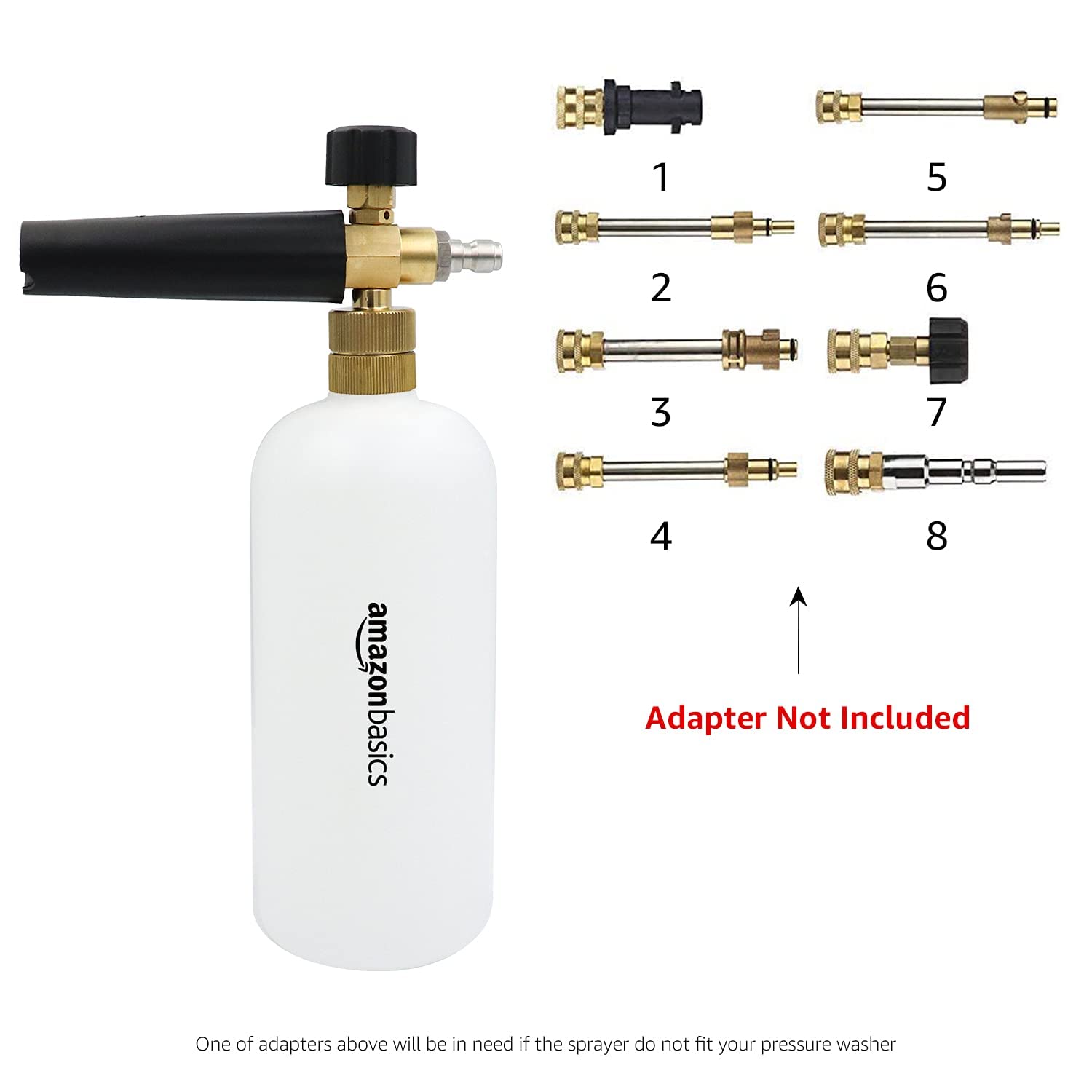 Amazon Basics 0.26-gallon capacity for efficient foaming sessions.