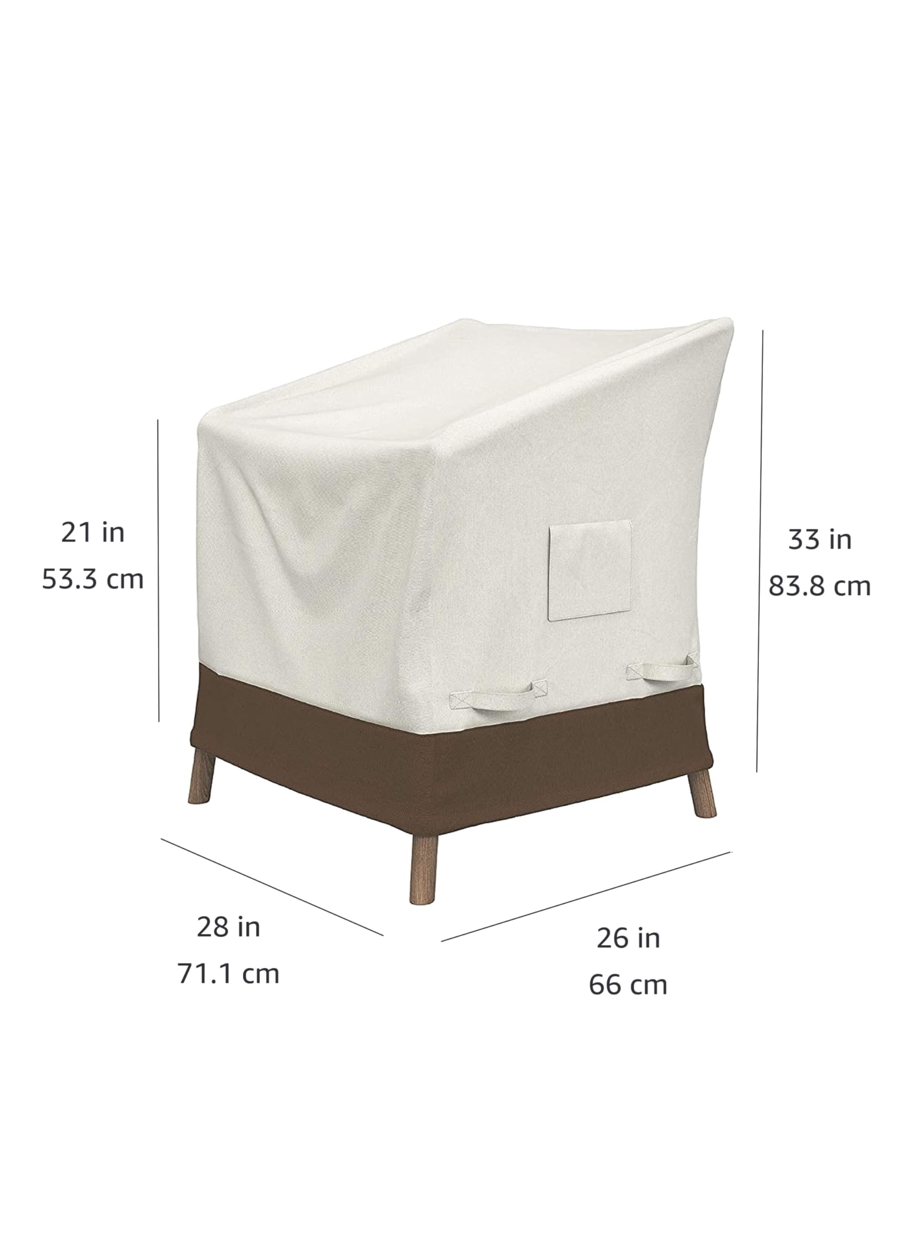 Amazon Basics chair cover with laminated undercoating blocks water seepage