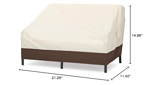 Amazon Basics front height 15 inches allows easy access while protecting from debris.