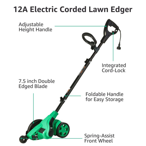 Amazon Basics 12 Amp motor powers efficient edging and trenching