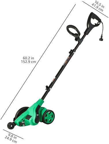 Amazon Basics edger dimensions show a tall, easy to maneuver tool