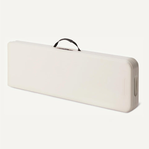 Amazon Basics space-saving bench folds flat for simple storage