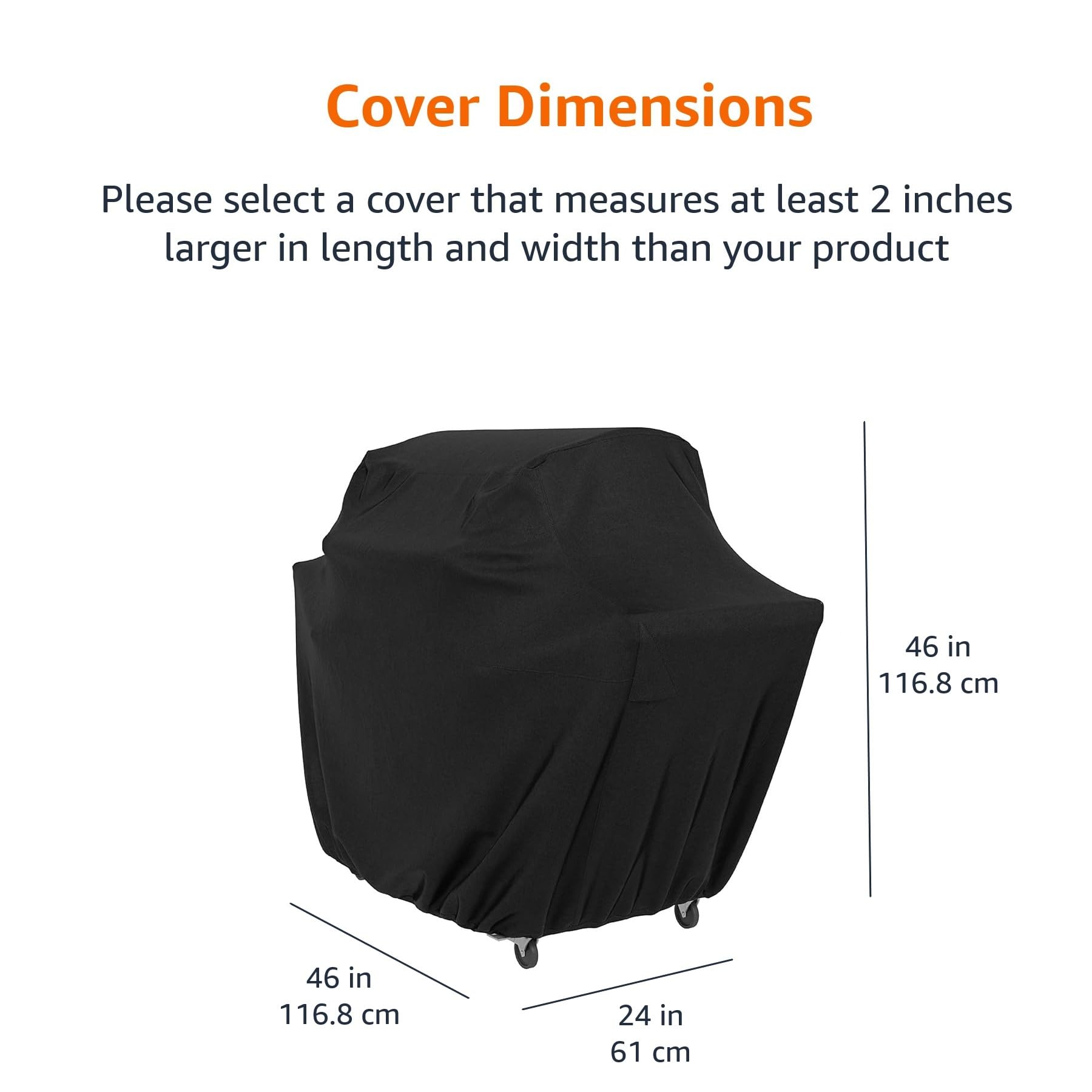Amazon Basics gas grill cover provides anti-UV protection for sunny patios