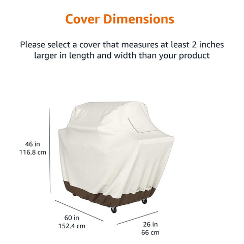 Amazon Basics cover with waterproof laminated undercoating helps keep moisture out