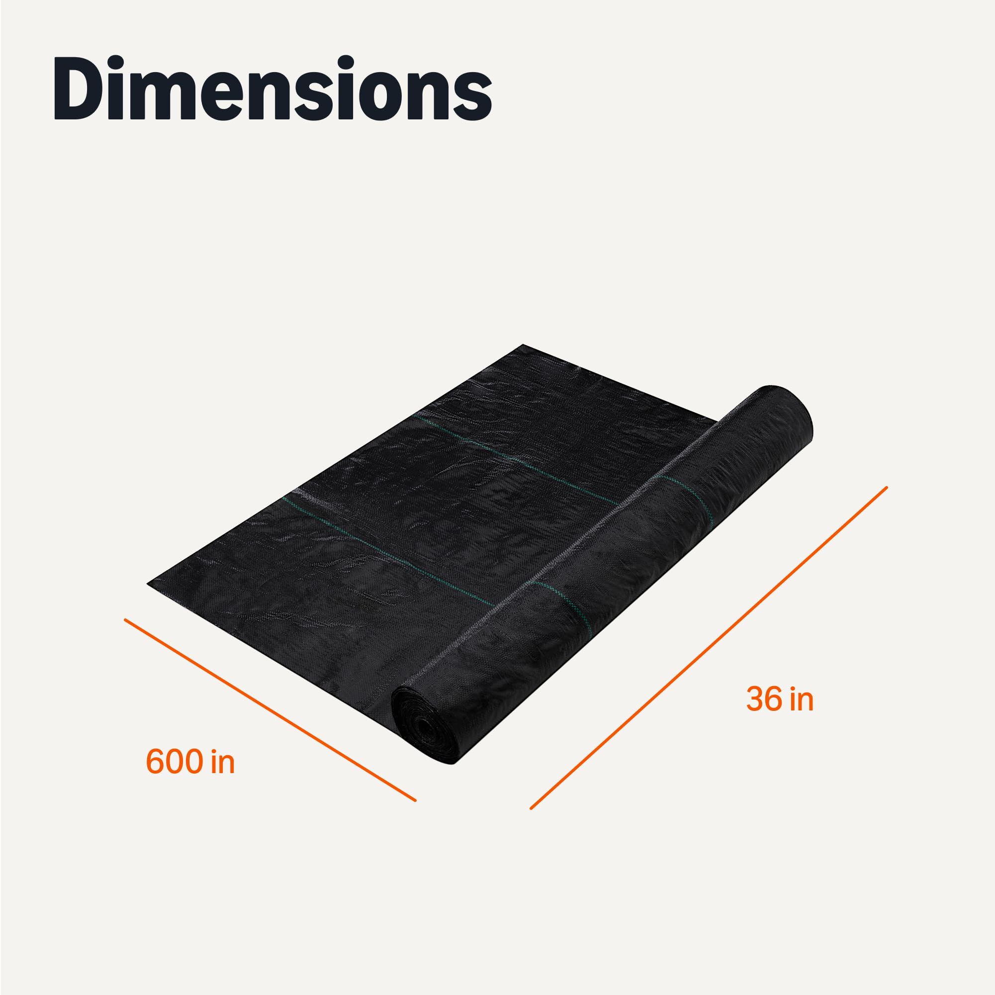 Amazon Basics green guide lines help with easy cutting and alignment on the 3x50 roll