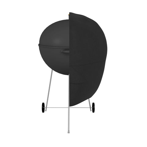Amazon Basics grill cover with breathable vents reduces condensation and eliminates billowing.