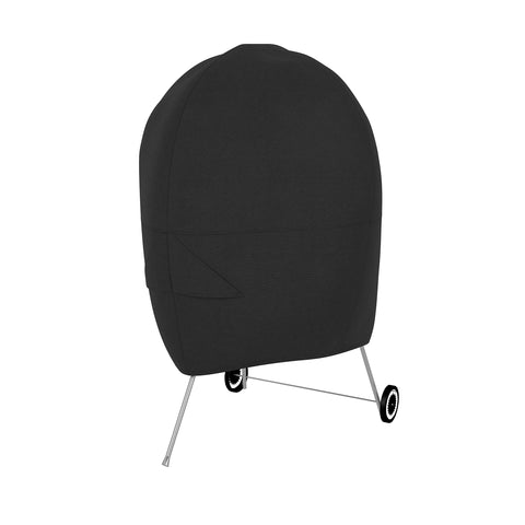 Amazon Basics grill cover with waterproof backing protects kettle grills from rain.