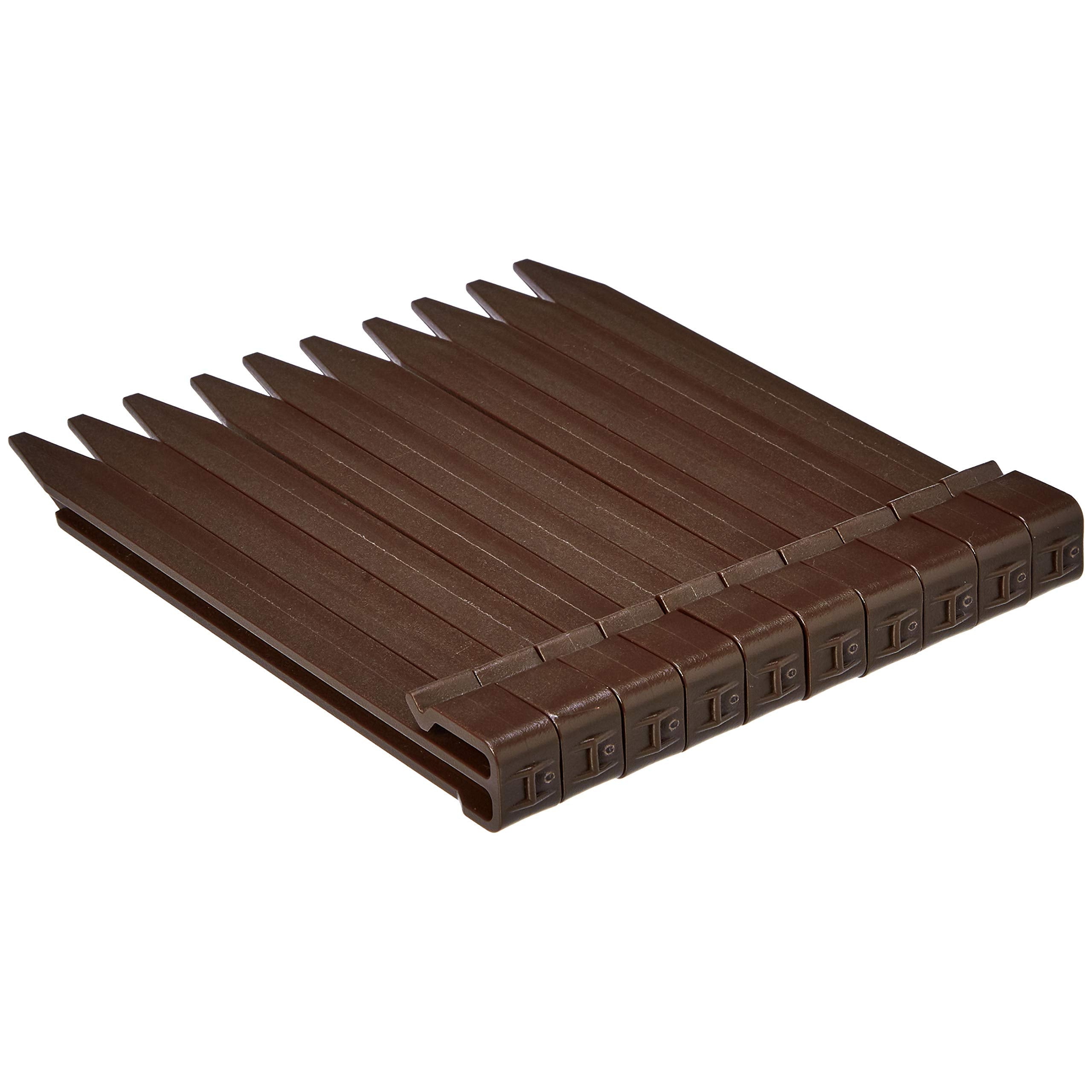 Amazon Basics border defines pathways and raised beds with a natural look.