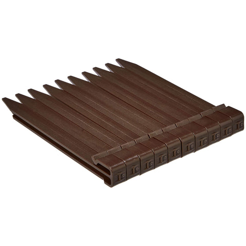 Amazon Basics border defines pathways and raised beds with a natural look.