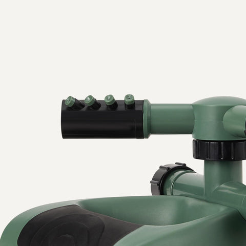 Amazon Basics durable plastic base with weighted stay-in-place design for stable watering.