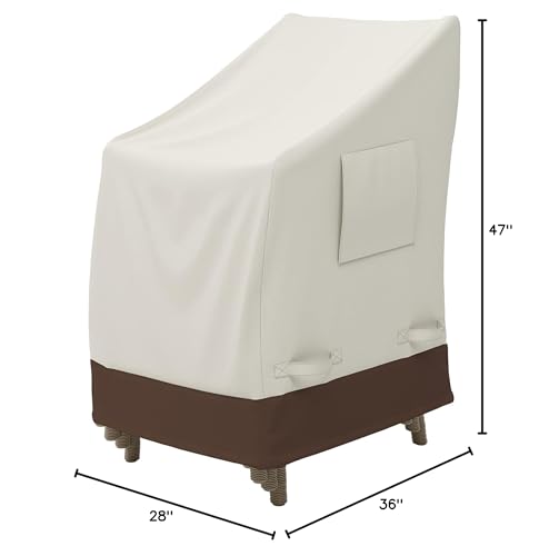 Fit check for outdoor stackable chairs ensuring snug, secure coverage