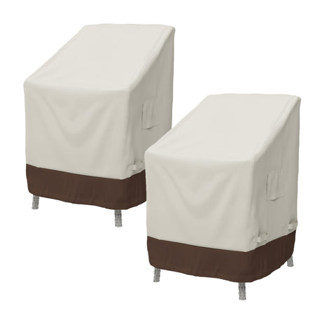 Amazon Basics outdoor chair cover protects against rain on patio chairs