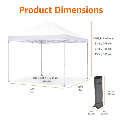 Amazon Basics canopy weight bags add stability on breezy days