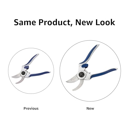 Amazon Basics pruning shears with forged aluminum body for balanced handling and reduced fatigue