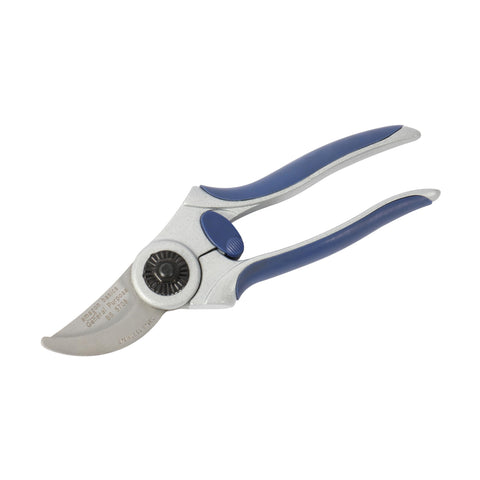 Amazon Basics pruning shears blue handle grip for comfortable pruning