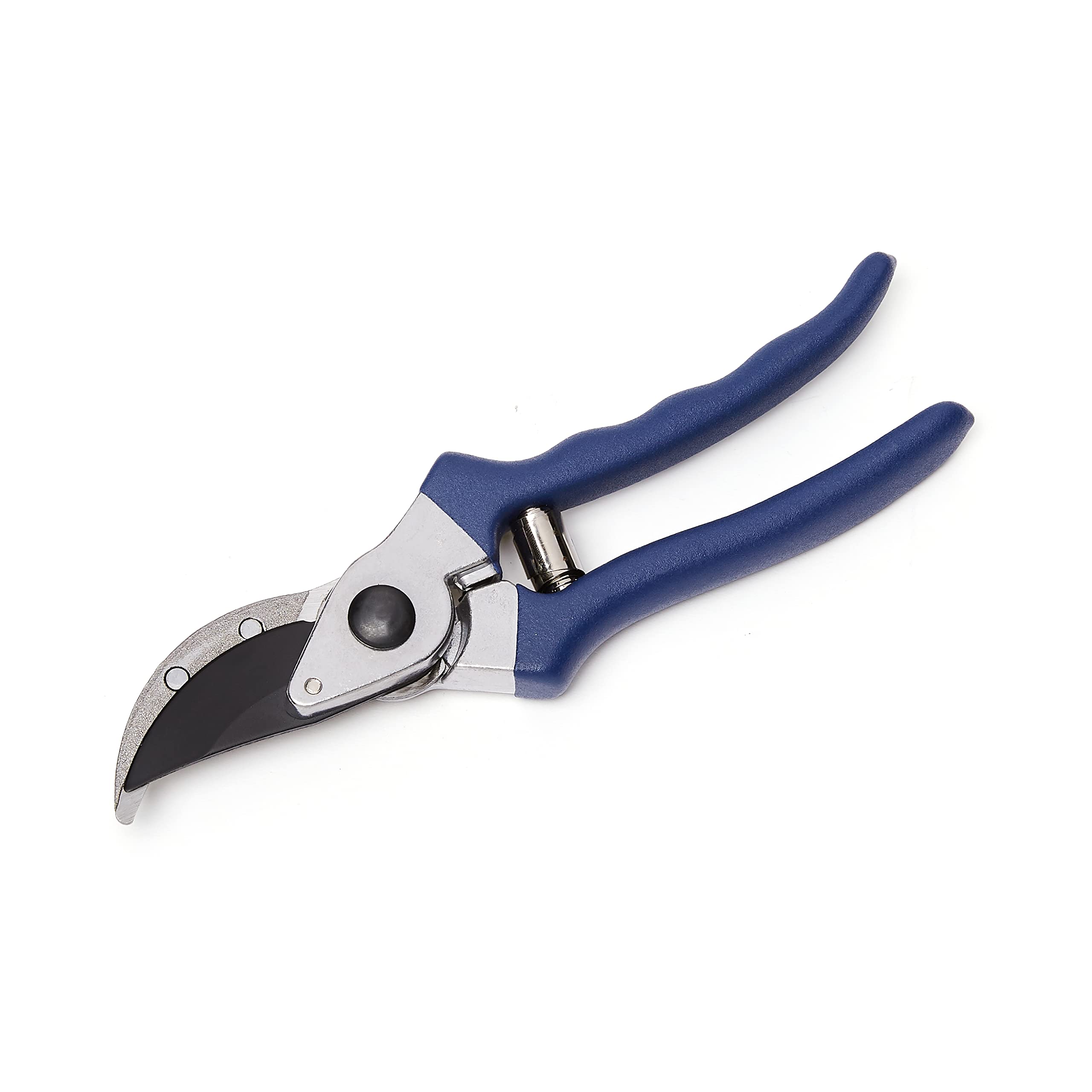 Amazon Basics pruning shears ergonomic non-slip handle for comfort.
