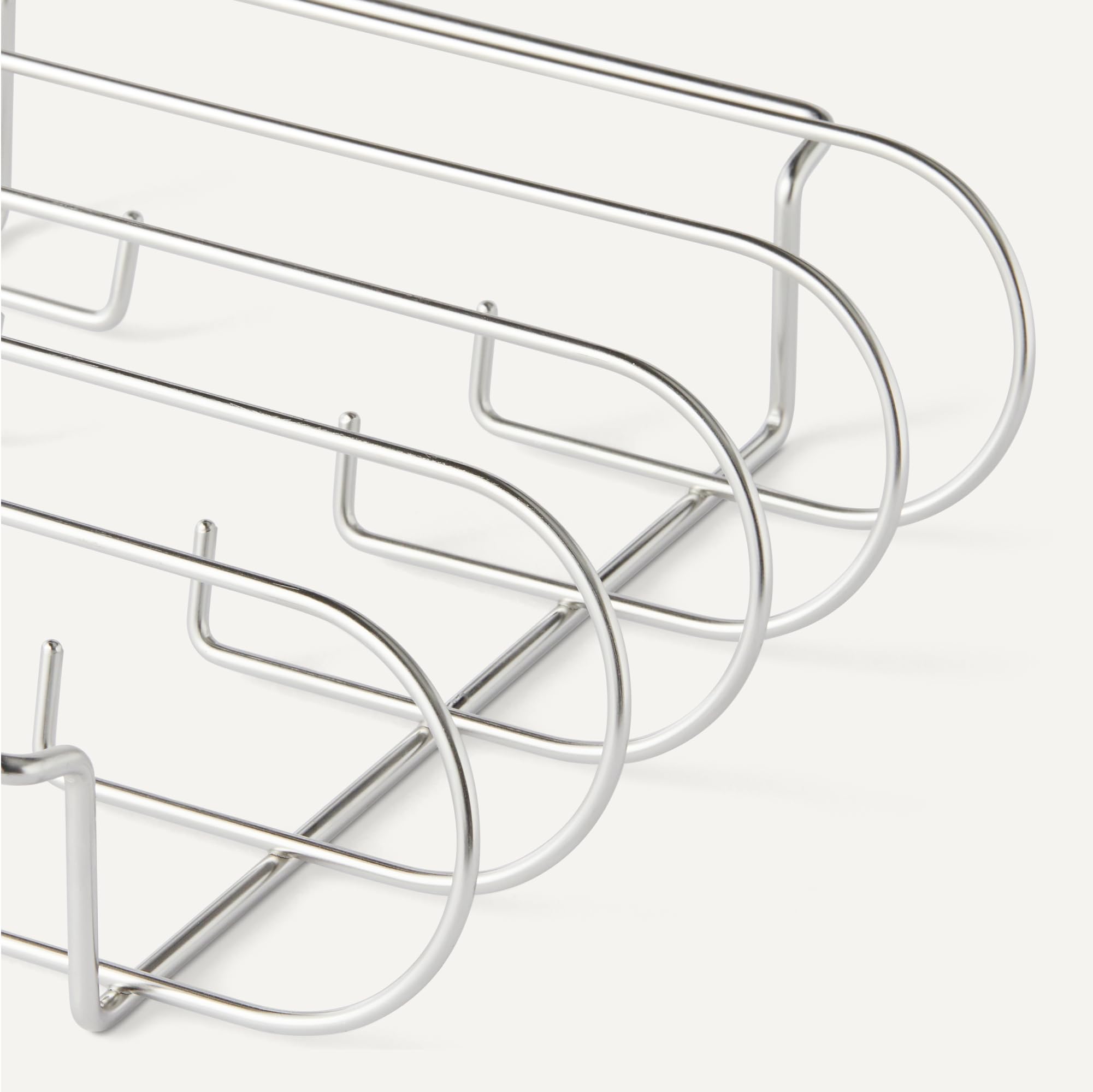Amazon Basics rib rack on grill for outdoor cooking or oven use.