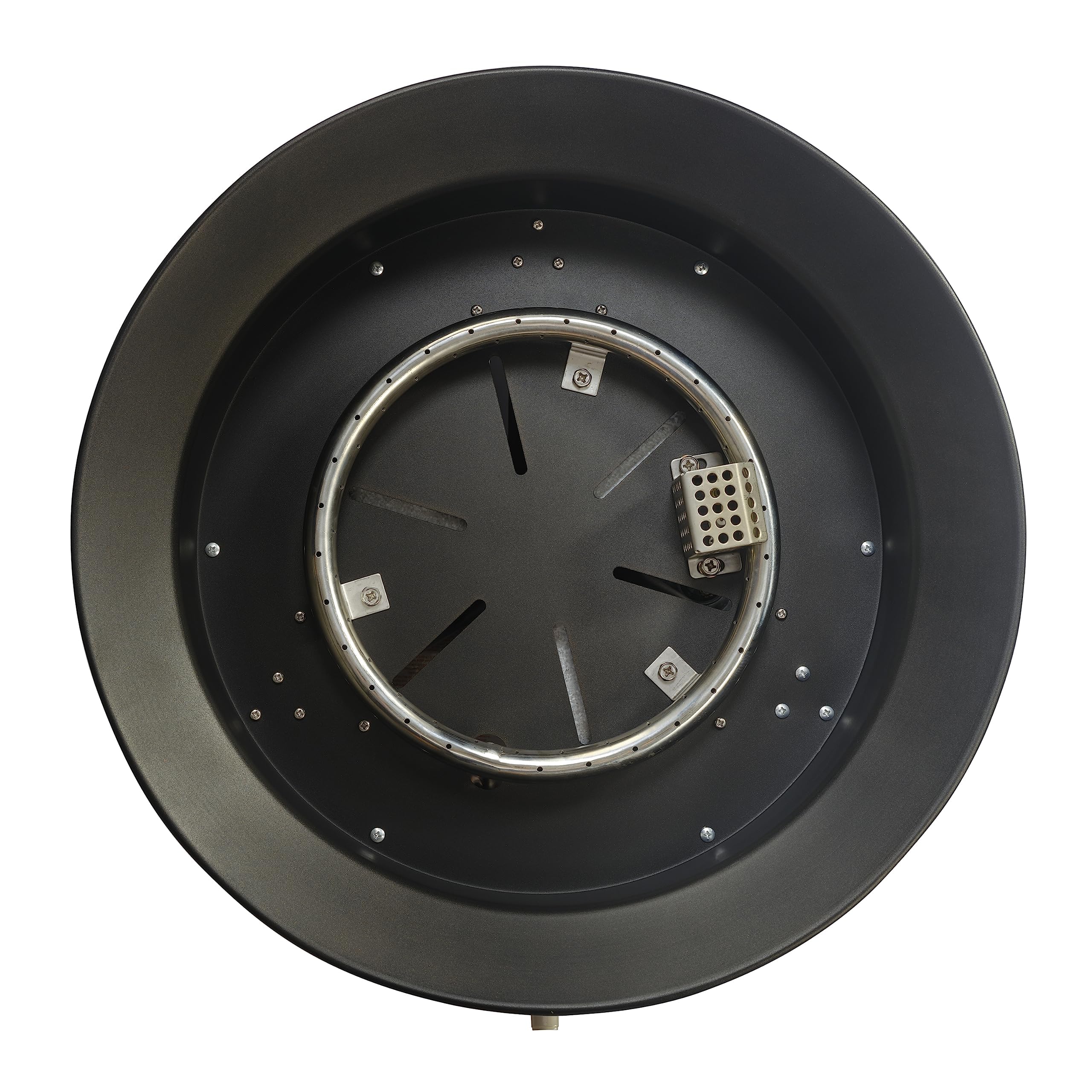 Amazon Basics compact round design fits small outdoor spaces.
