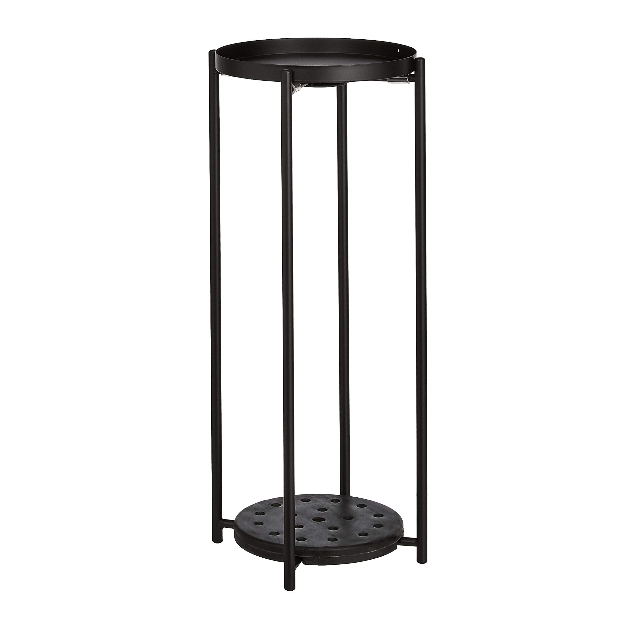 Amazon Basics two-tier plant stand with lower shelf for extra plants